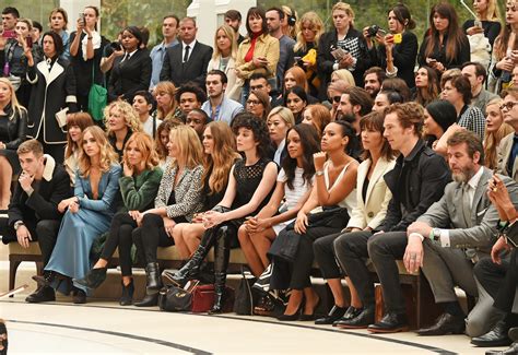 Front Row at Burberry Prorsum Ready to Wear Spring 2016 